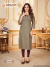 Nirja Advance Vol 8 By Suryajyoti Straight Cut Rayon Embroidery Kurtis Wholesale Price In Surat
